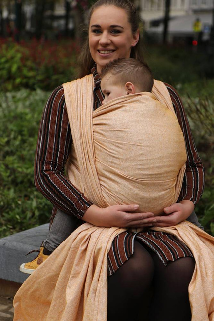 Chusta tkana Yaro Sling - Zero Towel Ochre