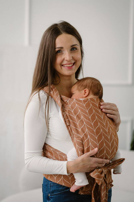 Nosidełko Kavka Handy Pro: Hazelnut Braid (Bawełna/Len/Wiskoza)