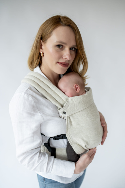 Baby Carrier Qusy Mini - Linen Beige  2.0
