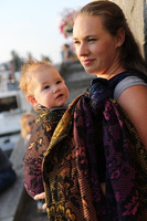 Chusta tkana Yaro Mirage Waffle Towel Havana Grad Black