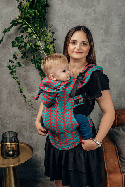 Baby carrier LennyLamb - LennyGo Doily Catkin Floric