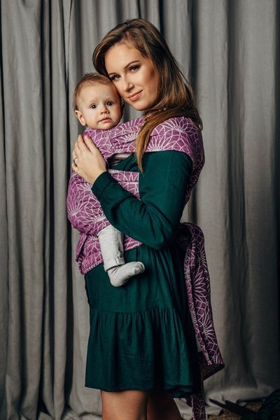 Nosidło hybrydowe LennyLamb - Lotos Purpurowy