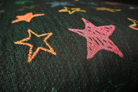 Chusta tkana Yaro Slings - Stellar Spongy Black Multicolor Glossy