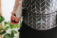 Nosidełko Kavka Multi-age: Black Braid Bamboo