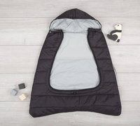 Osłonka 2w1 do wózka i nosidła - czarny/szary