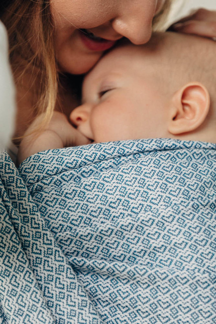 Chusta tkana LennyLamb - LittleLove Sky Blue