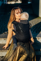 Nosidełko LennyLamb LennyUpGrade - Pawi Ogon - Pitch Black