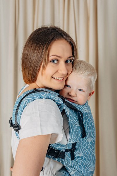 Nosidełko LennyLamb - LennyUpGrade Lotos Niebieski