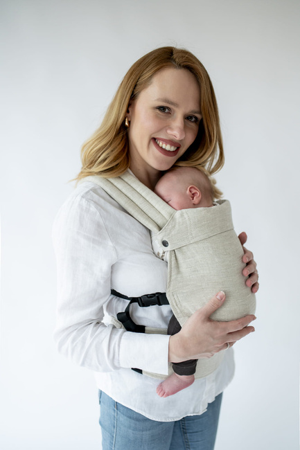 Baby Carrier Qusy Mini - Linen Beige  2.0