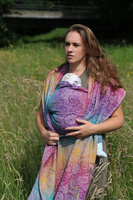 Chusta tkana Yaro Slings - Ava Trinity Sienna Rainbow Linen