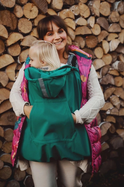 Osłonka Softshell na nosidełko Litle Frog - Teal