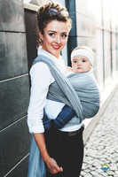 Chusta tkana Little Frog Lniany Angelit