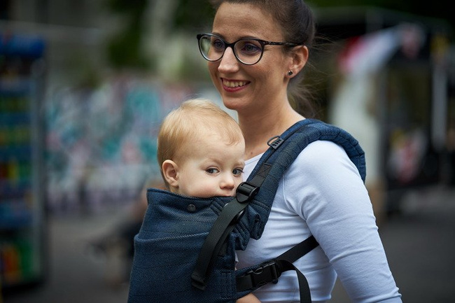 Nosidełko Kavka Multi-age Fog Herringbone