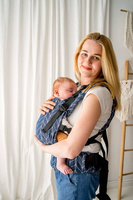 Baby carrier Kavka Multi-age: Stone Dandelinos Ink Braid