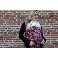 Chusta tkana Yaro Hearts Contra Black Rose Glam