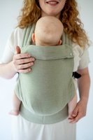 Qusy adjustable ergonomic carrier  2.0 - Olive Twill (Bamboo, Linen, Cotton)