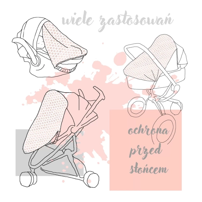 Rollersy - chusta do karmienia Gold Dust Black