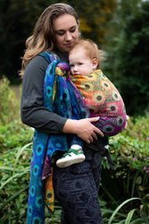 Woven Wrap  Yaro Shining Duo Havana Grad Green Black Tencel