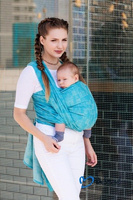 Woven wrap Beloved Slings Linen & Silk Maze