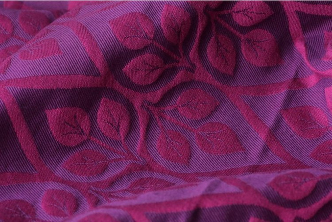 Woven wrap Yaro La Vita Purple-Pink Wool