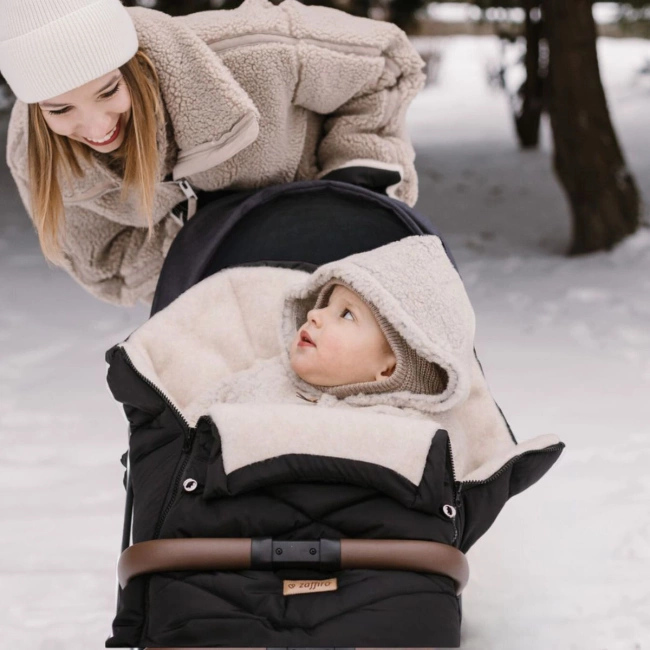 Zaffiro - Aspen GrowUp Wool Sleeping Bag - Black