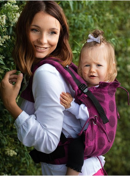 Kinder Hop Multi Soft Carrier: Dots Pink