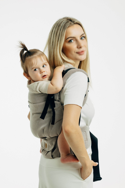 LennyLamb Baby carrier: LennyUpGrade: Little Herringbone Almond