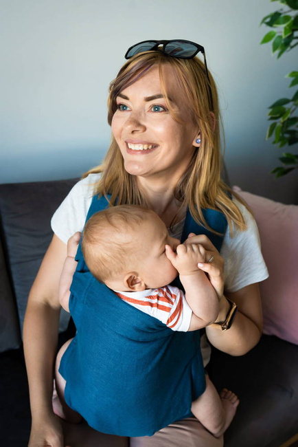 Nosidełko regulowane Qusy - Linen Mirage