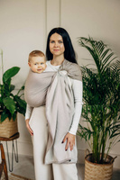 Chusta kółkowa LennyLamb - Mała Jodełka Almond