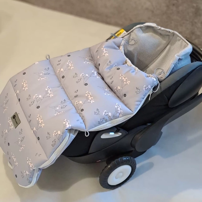 Rollersy - Bezpieczny śpiworek do auta -Grey Gypso