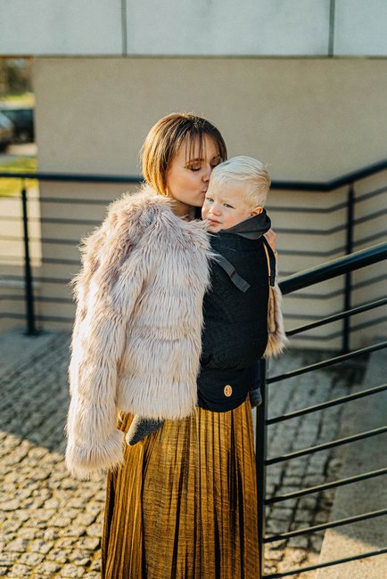 Nosidełko LennyLamb LennyUpGrade - Pawi Ogon - Pitch Black