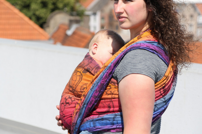 Chusta kółkowa Yaro Quantum Marbella Grad Black Tencel Linen