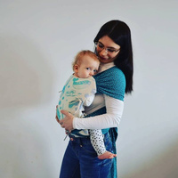 Nosidełko hybrydowe Mimi.EM - Lolly Wovens Sea Unicorn Breeze/Luna Dream Little Hearts