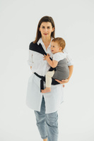Baby Carrier LennyLamb LennyHip - Little Herringbone Ombre Grey