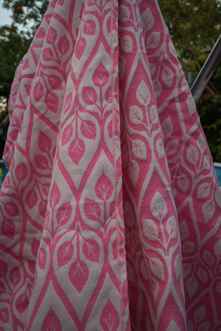 Chusta tkana Yaro Slings - La Vita Duo Fluo Pink Wool Blend