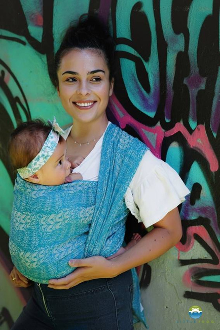 Chusta tkana Little Frog - Linen Boho