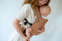 Baby Carrier Qusy Mini 2.0 - Caramel Twill Bamboo