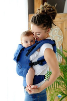 Little Frog Carrier - Navy Blue Herringbone