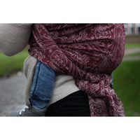 Chusta kółkowa Yaro Elvish Bordeaux Oleander Organic 