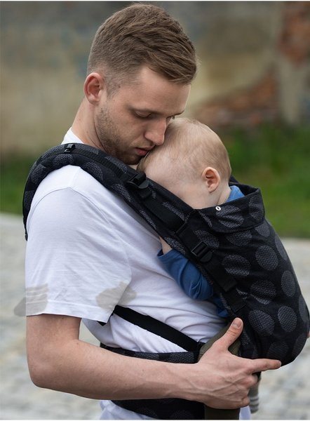 Nosidełko Kinder Hop Multi Grow: Dots Dark Grey