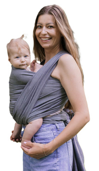 Woven wrap Zaffiro Be Close - Roma: Grey