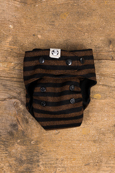 Otulacz wełniany LennyLamb -  Brown&Black Stripes