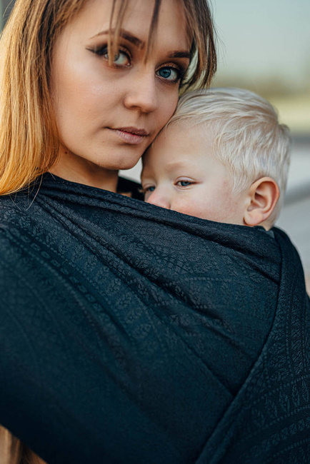 Chust tkana LennyLamb - Pawi Ogon - Pitch Black