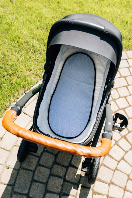 Antypotowa wkładka do gondoli - Mała Jodełka Szara