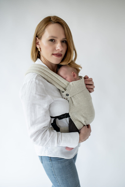 Baby Carrier Qusy Mini - Linen Beige  2.0