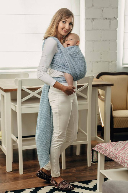 Chusta tkana LennyLamb - LittleLove Sky Blue