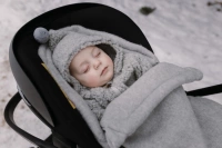 Zaffiro - Śpiworek Mini 0-18 miesięcy Wełna Premium Grey