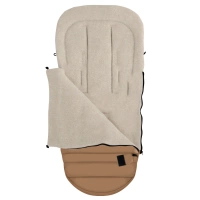 Zaffiro - Aspen iGrow Winter Footmuff with Premium Sheep Wool Toffee