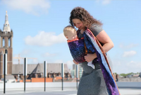 Chusta kółkowa Yaro Quantum Marbella Grad Black Tencel Linen