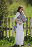 Chusta tkana Little Frog Czarny Cube